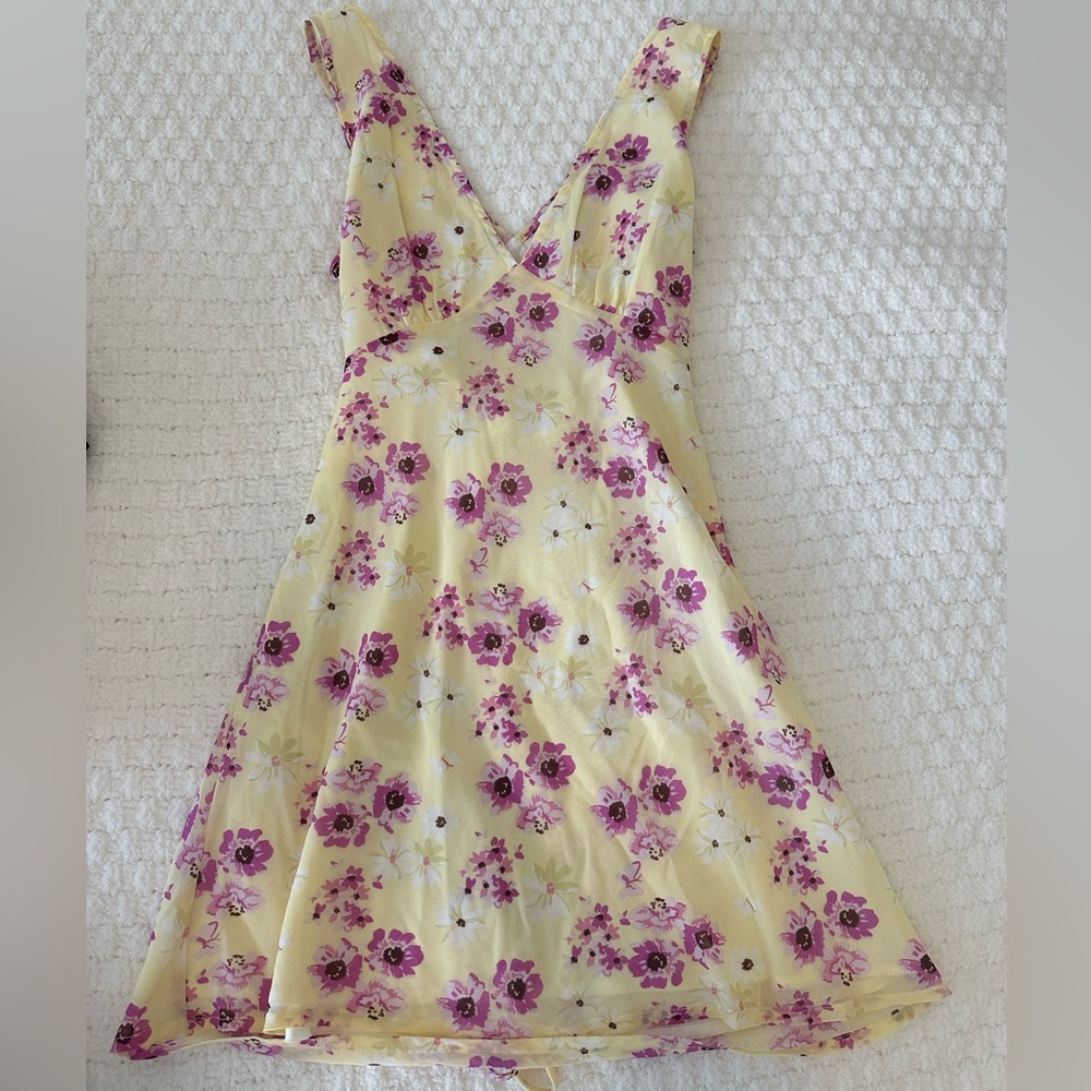 Princess Polly Nellie Mini Dress - Yellow - Picture 3 of 6